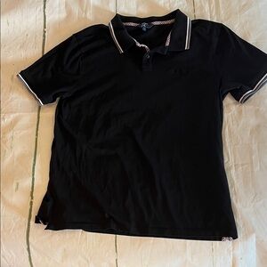 Ben Sherman Black Piqué Polo Shirt – Men’s Large